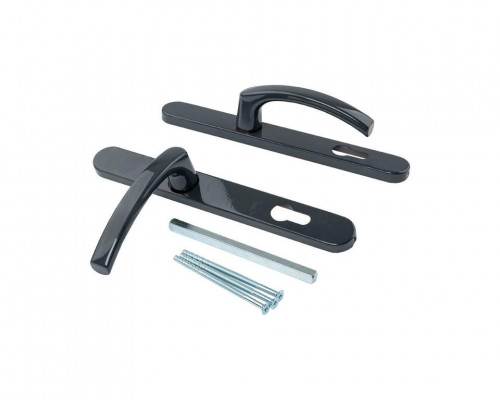 Гарнитур нажимной FKS подпруж. со сплошной накладкой 30/92 с закрытыми винтами  RAL7016 1 шт.