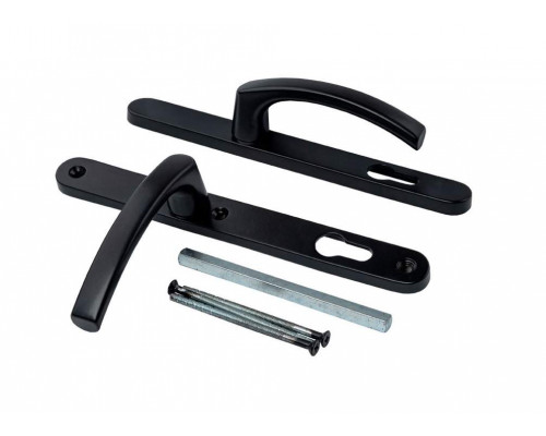 Гарнитур нажимной FKS со сплошной накладкой 26/92 подпружиненный, RAL9005 1 шт.