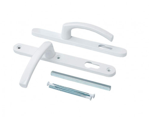 Гарнитур нажимной FKS со сплошной накладкой 26/92 подпружиненный,  RAL9016 1 шт.