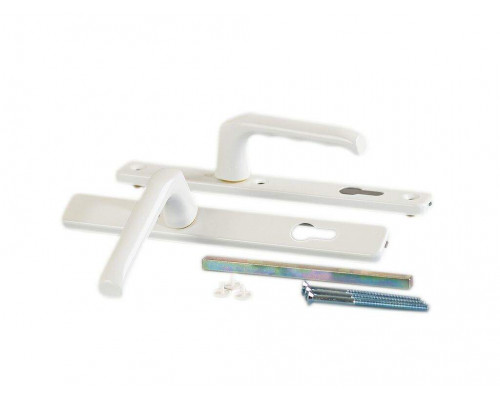 Гарнитур нажимной HOPPE London со сплошной накладкой (30 мм 67-72 мм), Белый RAL9016 1 шт.