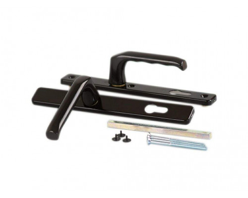 Гарнитур нажимной HOPPE London со сплошной накладкой (30 мм 67-72 мм), Коричневый 1 пар