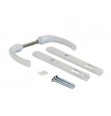 Гарнитур нажимной HOPPE Tokyo со сплошной накладкой (24 мм 67-73 мм), Белый RAL9016 1 ком.