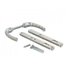 Гарнитур нажимной HOPPE Tokyo со сплошной накладкой (24 мм 67-73 мм), Серебристый F1