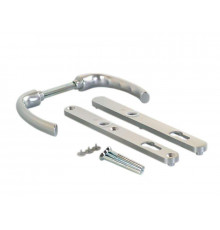 Гарнитур нажимной HOPPE Tokyo со сплошной накладкой (24 мм 58-63мм ), Серебристый F1