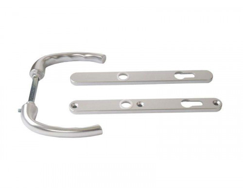 Гарнитур нажимной HOPPE Tokyo со сплошной накладкой (24 мм 58-63мм ), Серебристый F1