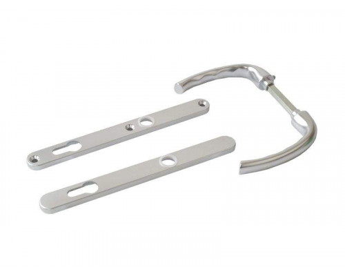 Гарнитур нажимной HOPPE Tokyo со сплошной накладкой (24 мм 58-63мм ), Серебристый F1