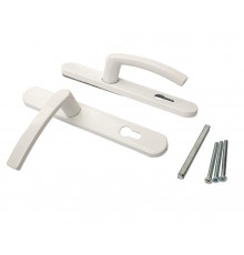 Гарнитур нажимной Maxbar BATI подпруж. 36/92 Белый RAL9016 на профиль 70мм