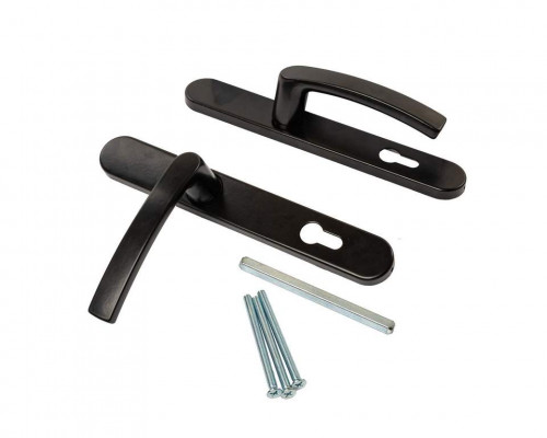 Гарнитур нажимной Maxbar BATI подпруж. 36/92 Чёрный RAL9005 MATT на профиль 70мм