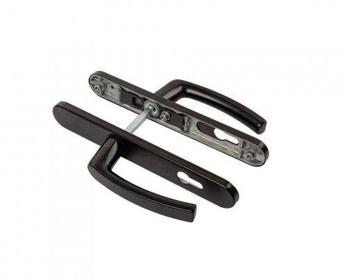 Гарнитур нажимной Maxbar BATI подпруж. 36/92 Чёрный RAL9005 MATT на профиль 70мм