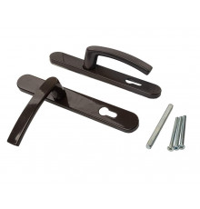 Гарнитур нажимной Maxbar BATI подпруж. 36/92 Коричневый RAL8019 на профиль 70мм