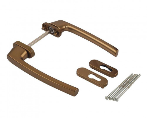 Гарнитур нажимной RotoLine Patio, 200 мм, штифт 135, бронза