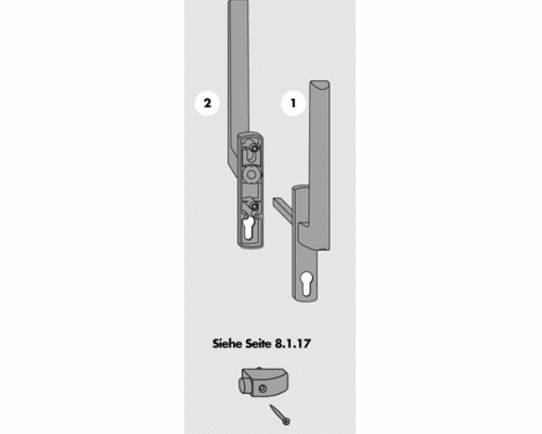 Гарнитур нажимной наружний Si-line HS 300 PZ белый (Только с PMHB0050-502010)