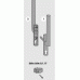 Гарнитур нажимной наружний Si-line HS 300 PZ белый (Только с PMHB0050-502010)