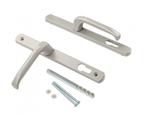 Гарнитур нажимной подпружиненный DENIZ, 25/92 серебристый RAL9006