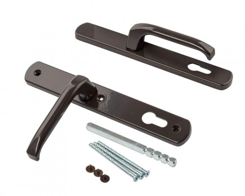 Гарнитур нажимной подпружиненный DENIZ, 35/92 коричневый RAL8019