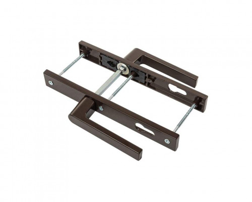 Гарнитур нажимной подпружиненный 32/92 (3 винта), корич. RAL8019