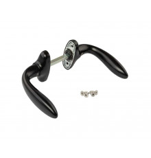 Гарнитур нажимной раздельный Stublina, черный RAL9005 1 ком.