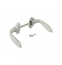 Гарнитур нажимной раздельный Stublina, серебристый RAL9006