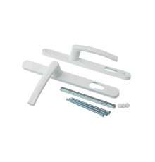 Гарнитур нажимной с подпружиниванием Mezut 25/92 (3 винта) белый RAL9016 1 шт.