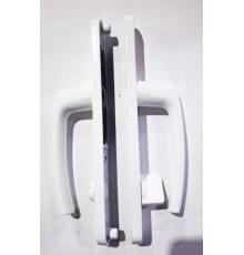 Гарнитур нажимной с подпружиниванием Mezut WC 25/90, белый RAL9016