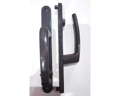 Гарнитур нажимной с подпружиниванием Mezut WC 25/90 корич. RAL8019