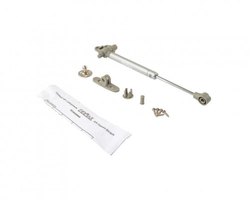 Газовый подъемник мебельный с доводчиком Firmax 60N 2,5-3 кг (комплект из 4 частей + саморезы) 1 ком.