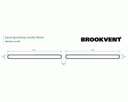 Канал дистанционный для установки клапанов Brookvent, 95 мм, черный Канал дистанционный для установки клапанов Brookvent, 95 мм, черный