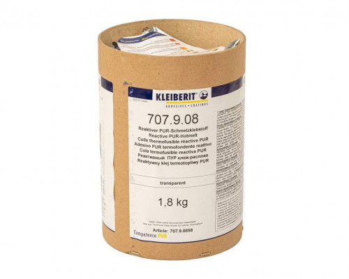 Клей Kleiberit СК ПУР 707.9.08, прозрачный, гильза 1.8 кг