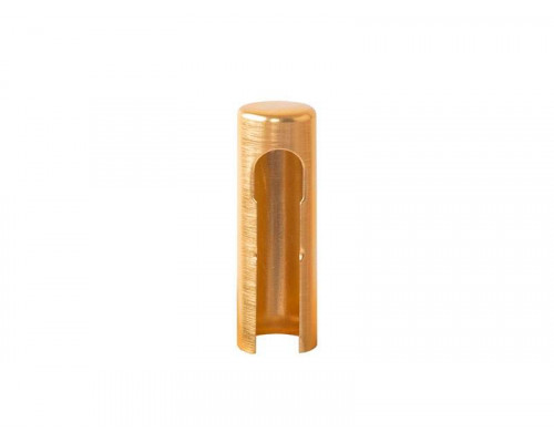 Накладка декоративная, ELEMENTIS для ввертных петель, диаметр 14 мм, алюминий, латунь матовая