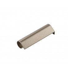 Колпачок декоративный нижней фальцевой петли на створке для ПВХ и дерева, левый, титан