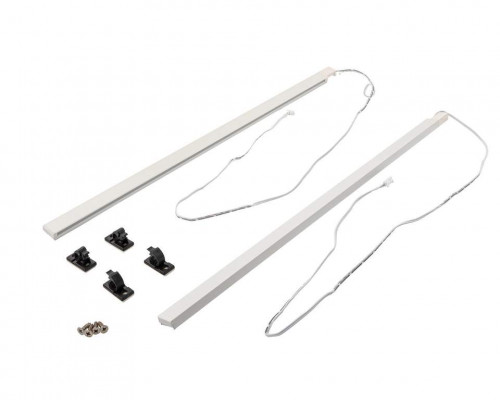 Комплект LED-подсветки ALPHALUX для ящика CRYSTAL с металлической боковиной длиной 450 мм (2 ленты, 4 крепления), белый