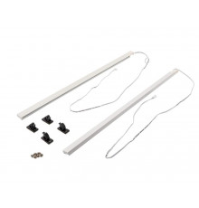 Комплект LED-подсветки ALPHALUX для ящика CRYSTAL с металлической боковиной длиной 550 мм (2 ленты, 4 крепления), белый