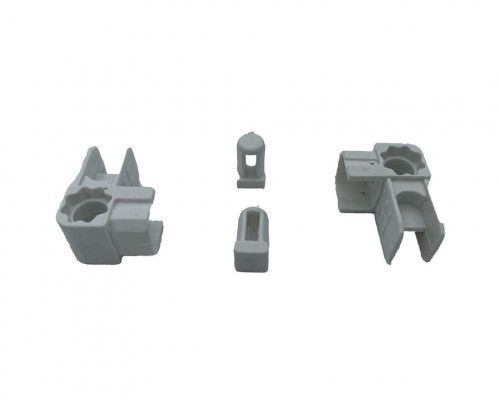 Комплект аксессуаров (4 угла, 2 направляющих, 2 заглушки) для широкой серии 28 мм (белый, RAL9016)