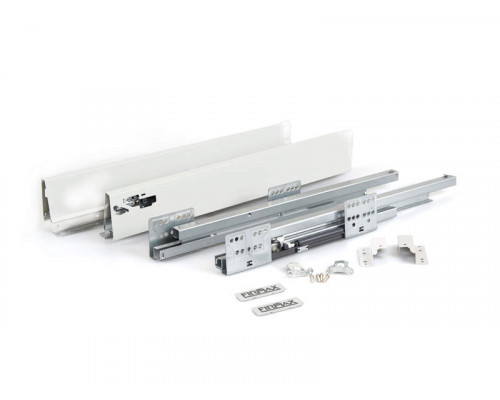 Комплект ящика Firmax Newline длина 400 мм, высота 84мм с доводчиком, белый 1 ком.