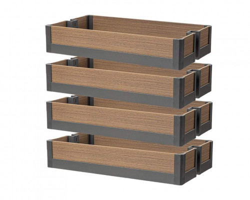 Комплект корзин (4 штуки) колонны выдвижной Firmax DANA Wood в базу 300 м, H=1200-1500мм