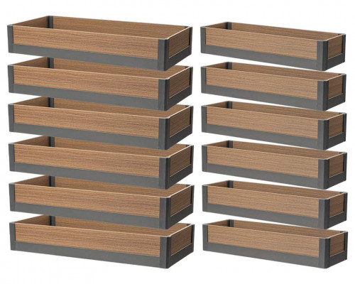 Комплект корзин (6 пар) колонны выдвижной  Firmax DANA Wood в базу 600 мм, H=1765мм