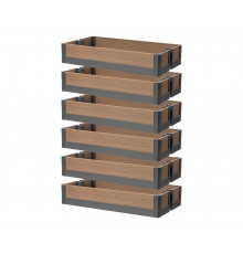 Комплект корзин (6 штук) колонны выдвижной Firmax DANA Wood в базу 300 м, H=1800-2100мм