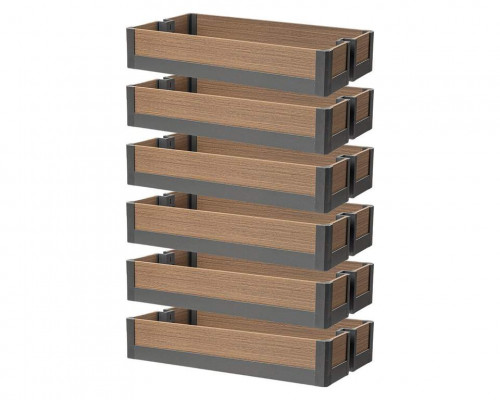 Комплект корзин (6 штук) колонны выдвижной Firmax DANA Wood в базу 300 м, H=1800-2100мм