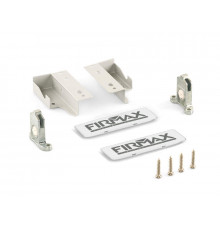 Комплект креплений Firmax высота 84 мм (Держатели фасада, держатели задней стенки, заглушки) для ящика Newline, белый 1 ком.