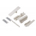 Комплект креплений Firmax высота 135 мм под 1 рейлинг (Соединители передней панели, держатели задней стенки, заглушки, винты) для внутреннего ящика Newline, белый 1 ком.
