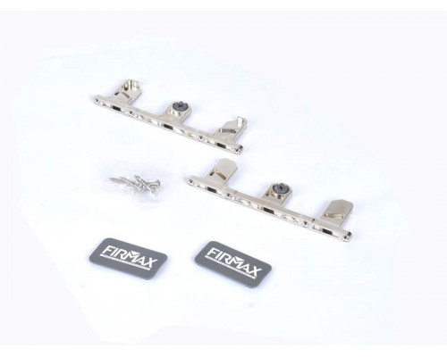 Комплект креплений Firmax высота 185 мм (Держатели фасада, заглушки) для ящика Slimline, антрацит 1 ком.