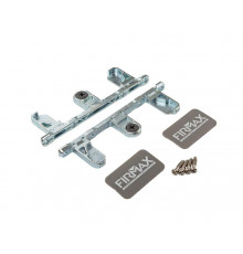 Комплект креплений Firmax высота 185 мм (Держатели фасада, заглушки) для ящика Slimline, кашемир