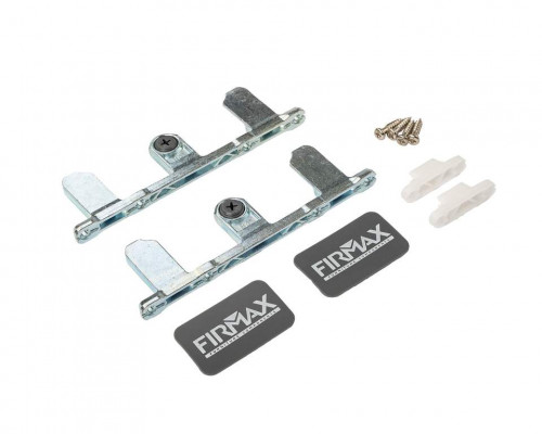 Комплект креплений Firmax высота 249 мм (Держатели фасада, заглушки) для ящика Slimline, антрацит