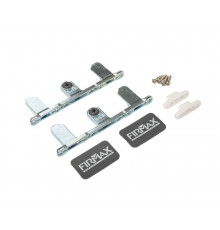 Комплект креплений Firmax высота 249 мм (Держатели фасада, заглушки) для ящика Slimline, антрацит