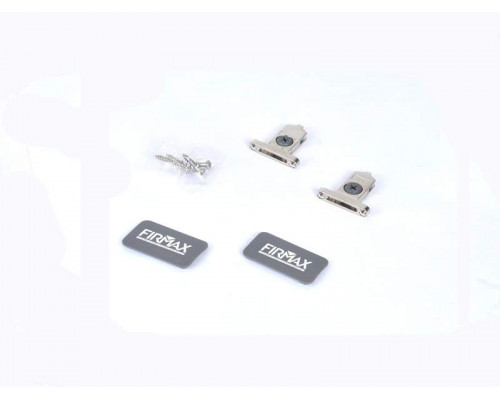 Комплект креплений Firmax высота 89/121 мм (Держатели фасада, заглушки) для ящика Slimline, антрацит 1 ком.