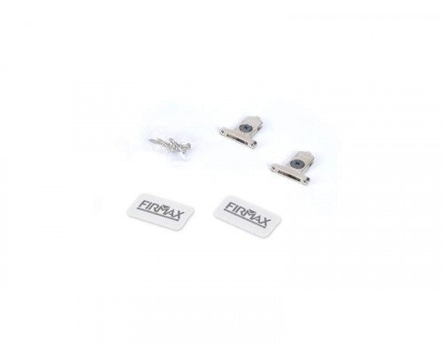 Комплект креплений Firmax высота 89/121 мм (Держатели фасада, заглушки) для ящика Slimline, перламутр 1 ком.