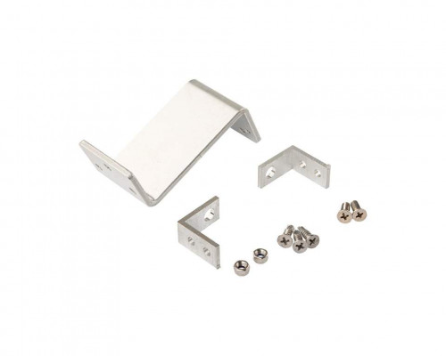 Комплект креплений Z-K-KL-04 для накладного монтажа приводов KL на раму и цепи на створку (нижнеподвесное, внутрь), серый