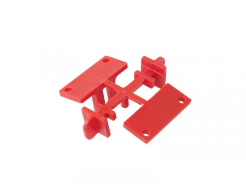 Комплект креплений горизонтальных профилей GOLA Alphalux (4 части), под саморез, пластик 1 ком.