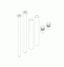 Комплект крепления ручки KORA 175 GOS-S с двух сторон, 02709000