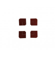 Комплект накладок для широкой серии 28 мм (коричневый, RAL8017), 4шт